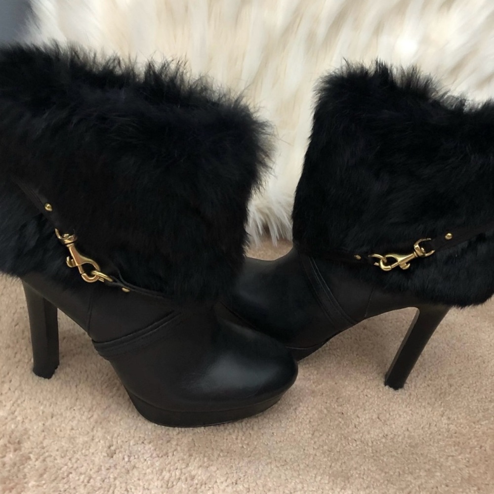 COACH  fur  Booties